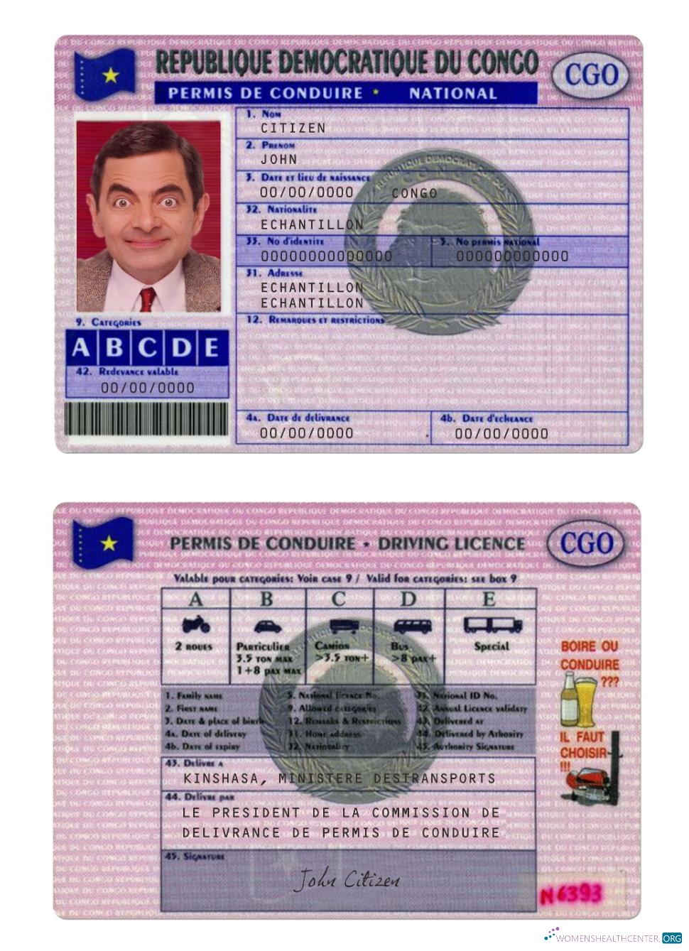 download Congo driving license version 3